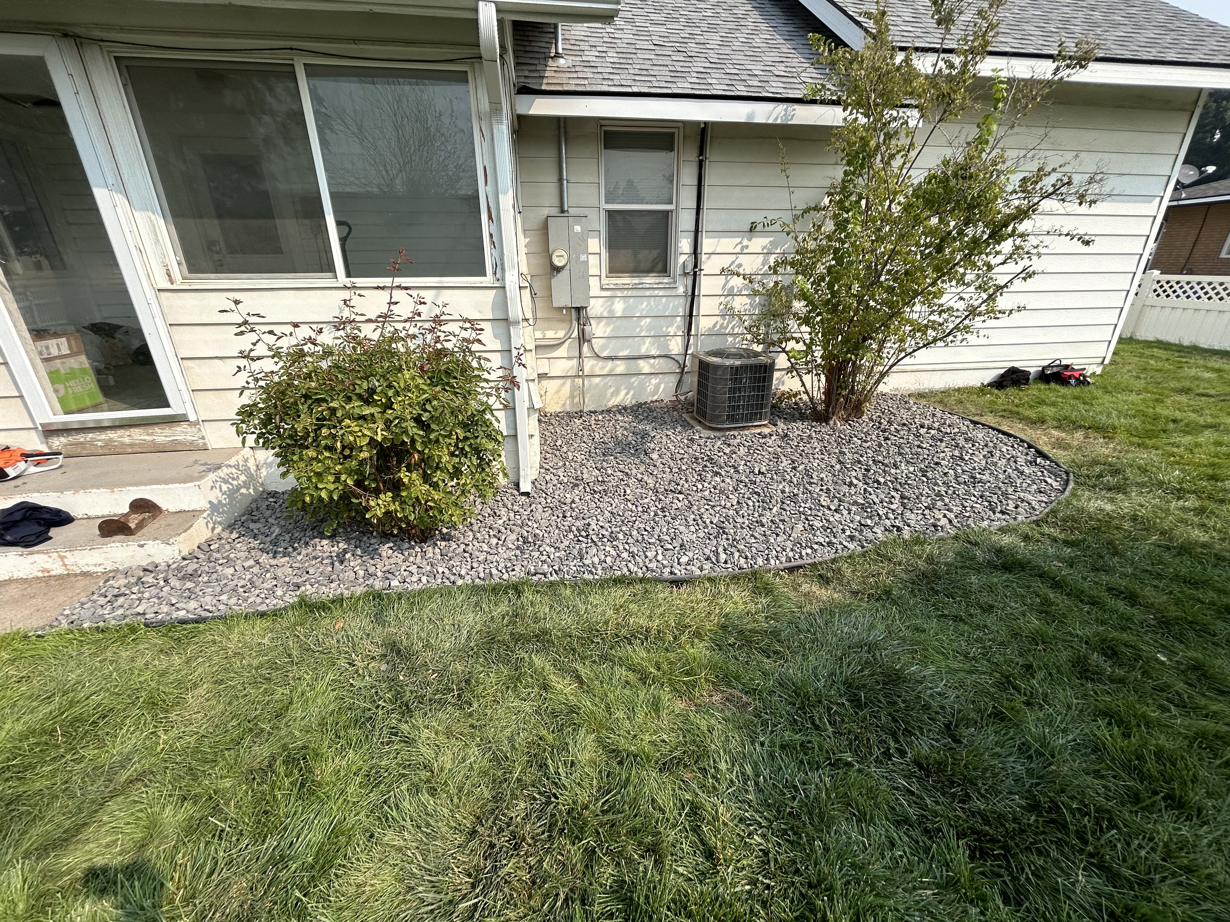 Project 01 completed landscaping from another angle