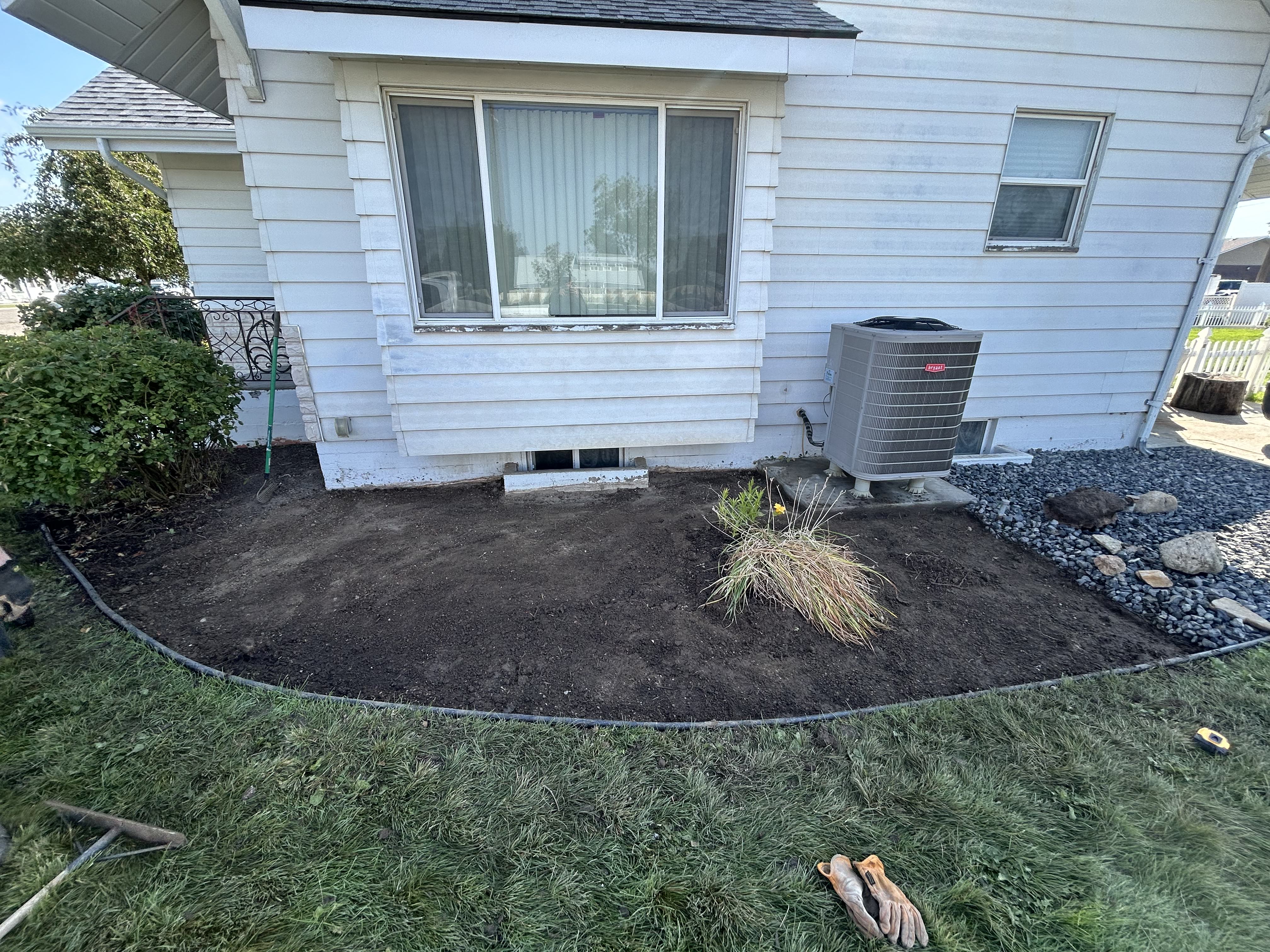 Project 01 before landscaping work began